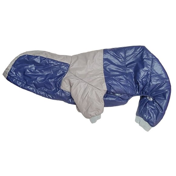 Miaododo Other - Miaododo Pet Outerwear 2XL Blue Gray Hooded Cotton Insulated Windproof Coat